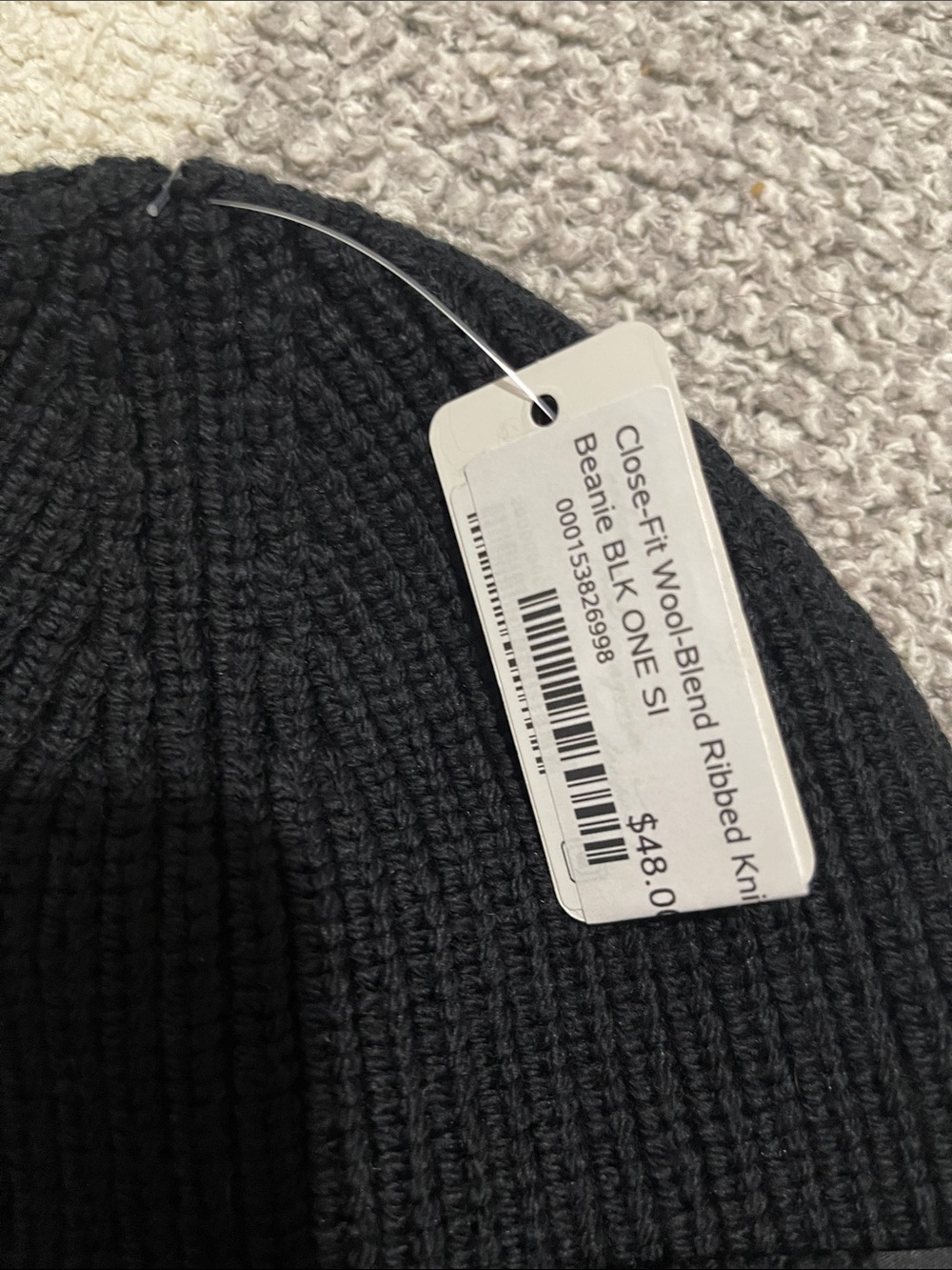 NWT- Lululemon - Close Fit Wool Blend Ribbed Knit Beanie - Picture 3 of 5